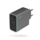 Cuktech CUKAD653EUGR 65W GaN Wall Charger 2 x USB-C 1 x USB-A - Gray