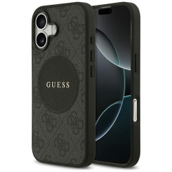 Guess 4G Circle Classic Logo MagSafe case for iPhone 17 - black