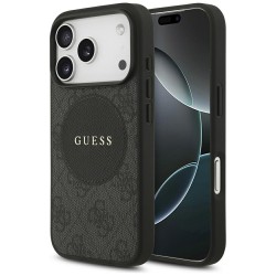 Guess 4G Circle Classic Logo MagSafe case for iPhone 17 Pro - black