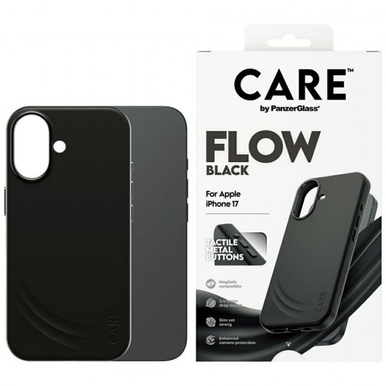 CARE by PanzerGlass Feature FLOW MagSafe Case for iPhone 17 - Black