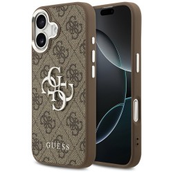 Guess 4G Big 4G Classic Logo case for iPhone 17 - brown and silver