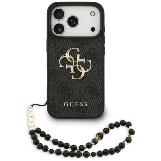 Guess 4G Strap 4G Classic Logo Case for iPhone 17 Pro - Black