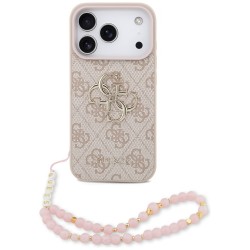 Guess 4G Strap 4G Classic Logo Case for iPhone 17 Pro - Pink