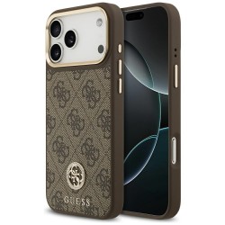 Guess 4G Strass Logo MagSafe Case for iPhone 17 Pro Max - Brown