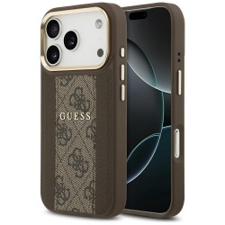 Guess 4G Stripe MagSafe case for iPhone 17 Pro - brown