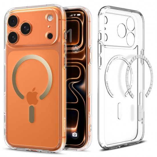 Spigen Ultra Hybrid MagSafe Case for iPhone 17 Pro - Transparent Gold