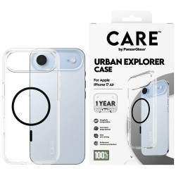 CARE by PanzerGlass Flagship Urban Explorer Case w. Black MagSafe for iPhone Air - Transparent