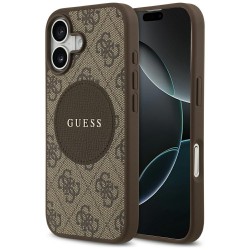 Guess 4G Circle Classic Logo MagSafe case for iPhone 17 - brown
