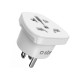 SBS US Travel Adapter - Universal - White