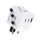 SBS Travel Adapter 2xUSB-C 1xUSB-A Universal - White