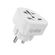SBS Shucko/EU Travel Adapter - Universal - White