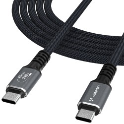 Wozinsky WPS-UY41S USB-C USB4 Cable 40Gb/s 240W 1m 4K - Black