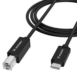 Wozinsky WKDDY1S USB-B - USB-C Cable 1m - Black