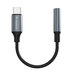 Wozinsky WACM-01 USB-C Adapter - 3.5mm Mini Jack - Black