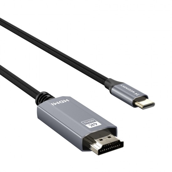 Wozinsky WCCH-01 USB-C - HDMI 4K 60Hz Cable 1.8m - Black Wozinsky WCCH-01 USB-C - HDMI 4K 60Hz Cable 1.8m - Black