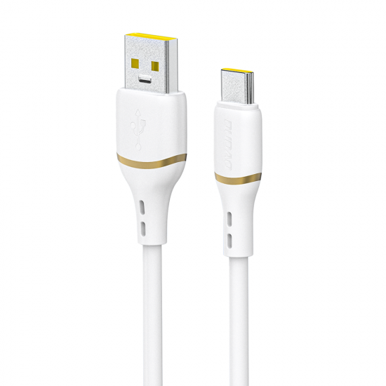 Dudao L25T USB-A - USB-C Silicone Cable 5A 1m - White
