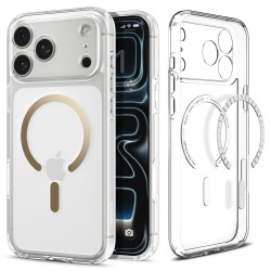 Spigen Ultra Hybrid MagSafe Case for iPhone 17 Pro Max - Transparent Gold