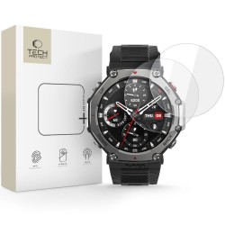 Tech-Protect Glass Fit+ 2-pack Tempered Glass Amazfit T-Rex 3 Pro 48mm - Transparent