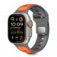 Tech-Protect IconBand Line Strap for Apple Watch 44 / 45 / 46 / 49 mm - Gray-Orange