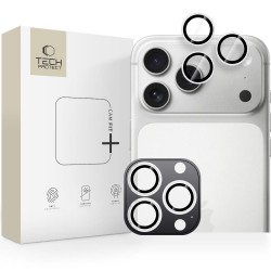 Tech-Protect Camring Fit+ Camera Cover for iPhone 14 Pro / Max / 15 Pro / Max / 16 Pro / Max / 17 Pro / Max - Silver