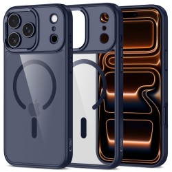 Tech-Protect MagMat MagSafe Case for iPhone 17 Pro - Transparent Navy Blue