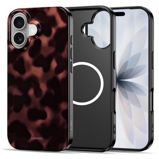 Tech-Protect Lamano MagSafe case for iPhone 17 - black and red