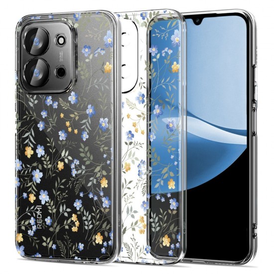 Tech-Protect FlexAir Case for Xiaomi Redmi 15C 173mm / Poco 85C 173mm - Daisies with Leaves