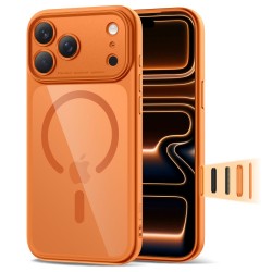 Tech-Protect Magpeak Magsafe CC Case for iPhone 17 Pro Max - Transparent Orange