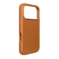 Puro Icon Mag Pro Liquid Silicone Case for iPhone 17 Pro, MagSafe Compatible, with Camera Protection and Aluminum Buttons - Orange