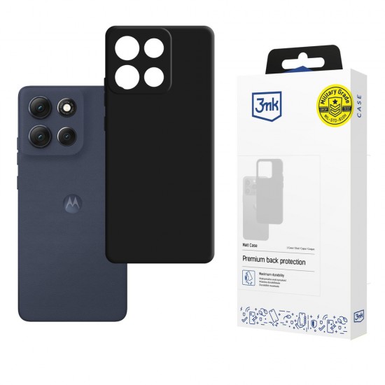 3mk Matt Case for Motorola Moto G86 - Black