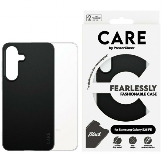 CARE by PanzerGlass Fashion Case for Samsung Galaxy S25 FE - Black