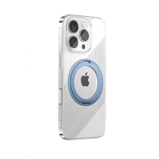 Joyroom JR-16JL6 Case for iPhone 16 Pro Max Ultra-Thin MagSafe Compatible with 360° Ring Stand - Blue