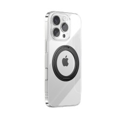 Joyroom JR-16JL6 iPhone 16 Pro Ultra-Thin MagSafe Compatible Case with 360° Ring Stand - Black