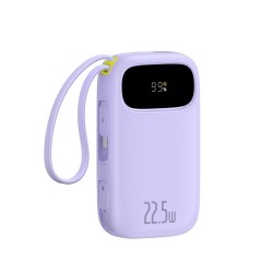 Baseus EnerFill FC21 Qpow 3 Ultra 20000mAh 22.5W Powerbank with Digital Display and Cable Included - Purple