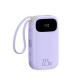 Baseus EnerFill FC21 Qpow 3 Ultra 20000mAh 22.5W Powerbank with Digital Display and Cable Included - Purple