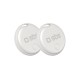 SBS Track My Circle locator compatible with Apple Find My set of 2 - white