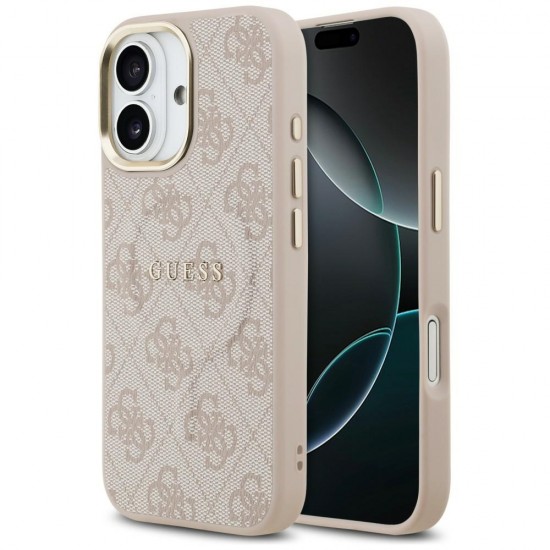 Guess 4G PU Classic Logo MagSafe Case for iPhone 17 - Pink