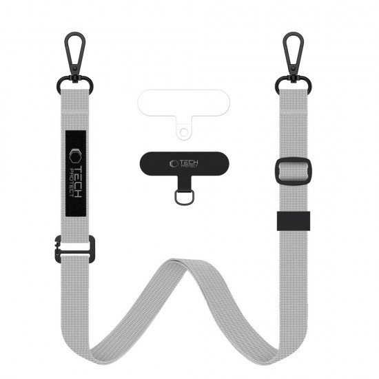 Tech-Protect C6S Long Lanyard for Phone - Gray