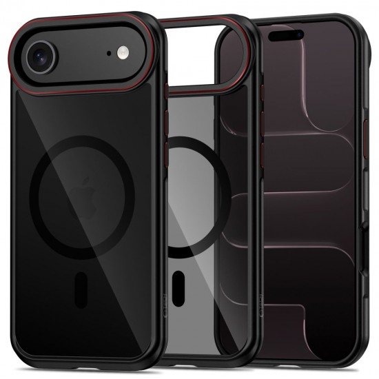 Tech-Protect MagHybrid MagSafe Case for iPhone Air - Black and Red