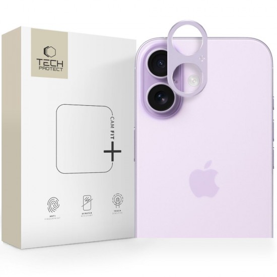 Tech-Protect Camalloy Fit+ Camera Glass for iPhone 17 - Purple