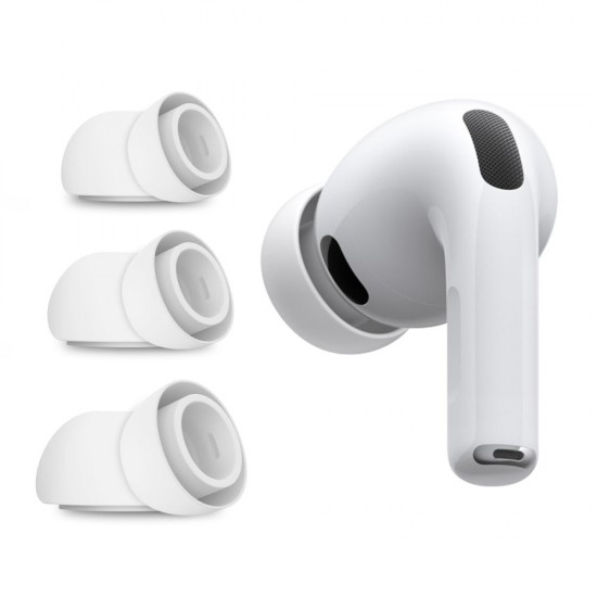 Tech-Protect Ear Tips for AirPods Pro 3 in sizes S / M / L 3-pack - white