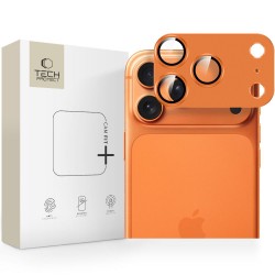 Tech-Protect Camfull Fit+ Camera Lens Glass for iPhone 17 Pro Max - Orange