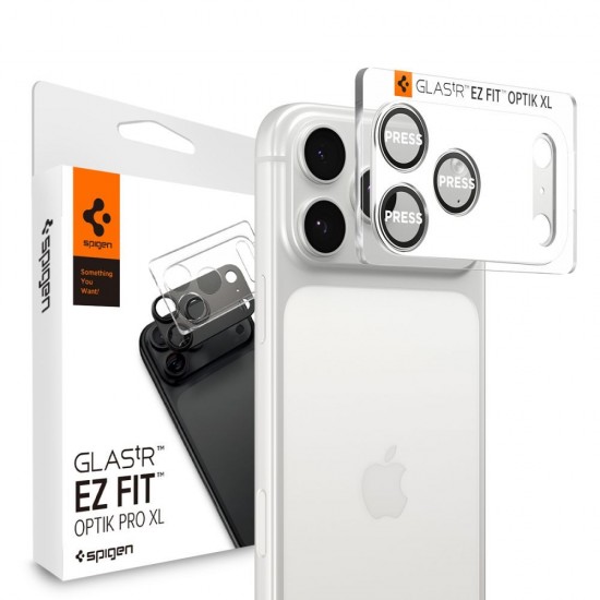 Spigen Optik Pro XL Camera Lens Glass for iPhone 17 Pro Max - Silver