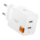Spigen Essential EE472EU 2-port USC-C 47W wall charger - white