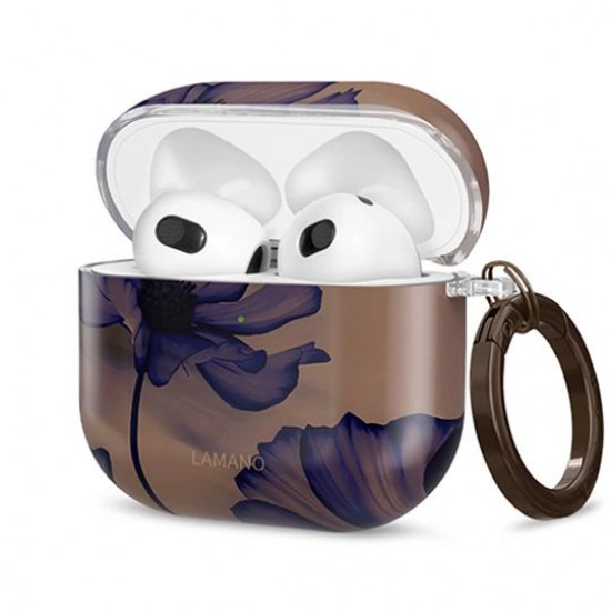 Tech-Protect Lamano case for AirPods 4 - brown and purple