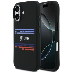 BMW M Silicon Horizontal Line MagSafe Case for iPhone 17 - Black