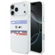 BMW M Silicon Horizontal Line MagSafe Case for iPhone 17 Pro Max - White
