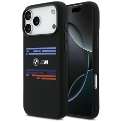 BMW M Silicon Horizontal Line MagSafe Case for iPhone 17 Pro Max - Black