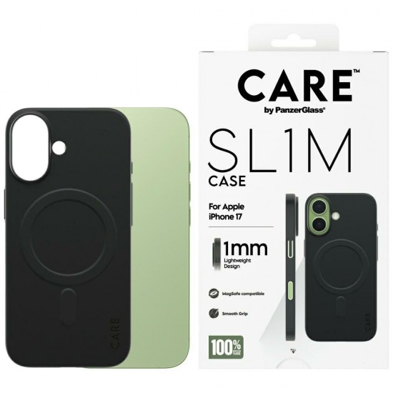CARE by PanzerGlass SL1M MagSafe Case for iPhone 17 - Black