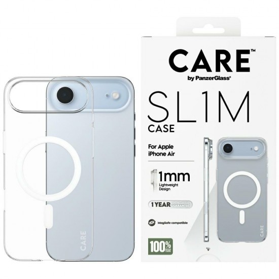 CARE by PanzerGlass SL1M MagSafe Case for iPhone Air - Transparent